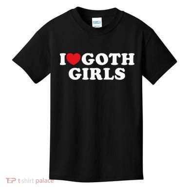 I Love Goth I Heart Goth Kids T-Shirt
