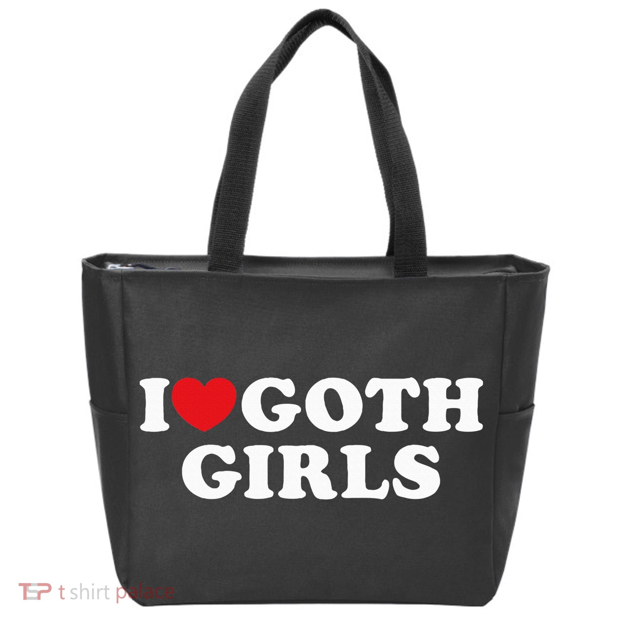 I Love Goth I Heart Goth Tote Bag
