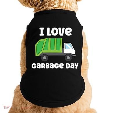 I Love Garbage Day Garbage Truck Gift Doggie Tank