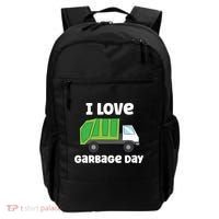 I Love Garbage Day Garbage Truck Gift Backpack thumb 0