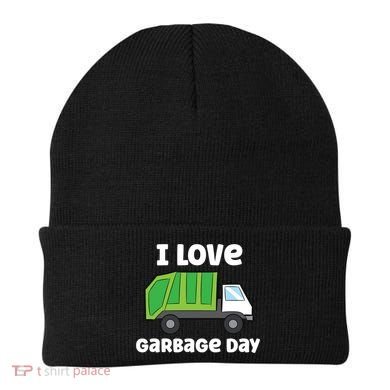 I Love Garbage Day Garbage Truck Gift Beanie