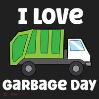 I Love Garbage Day Garbage Truck Gift Beanie thumb 2