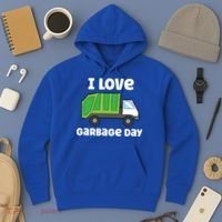I Love Garbage Day Garbage Truck Gift Hoodie thumb 3
