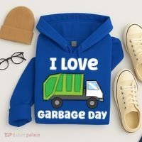 I Love Garbage Day Garbage Truck Gift Hoodie thumb 4