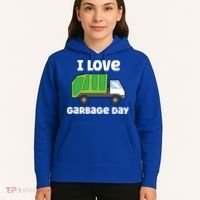 I Love Garbage Day Garbage Truck Gift Hoodie thumb 5