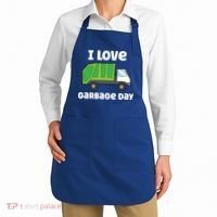 I Love Garbage Day Garbage Truck Gift Apron thumb 2