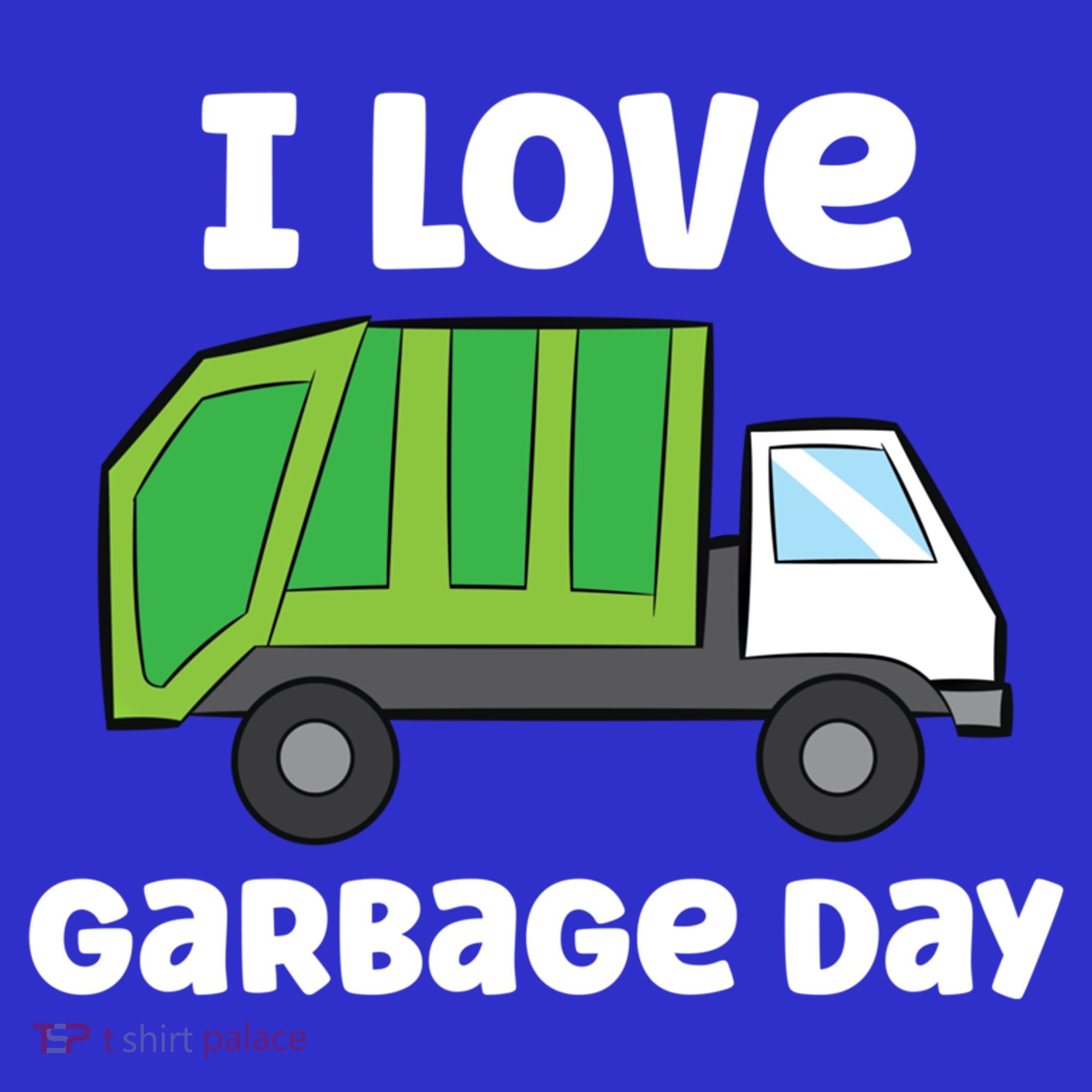 I Love Garbage Day Garbage Truck Gift Mousepad