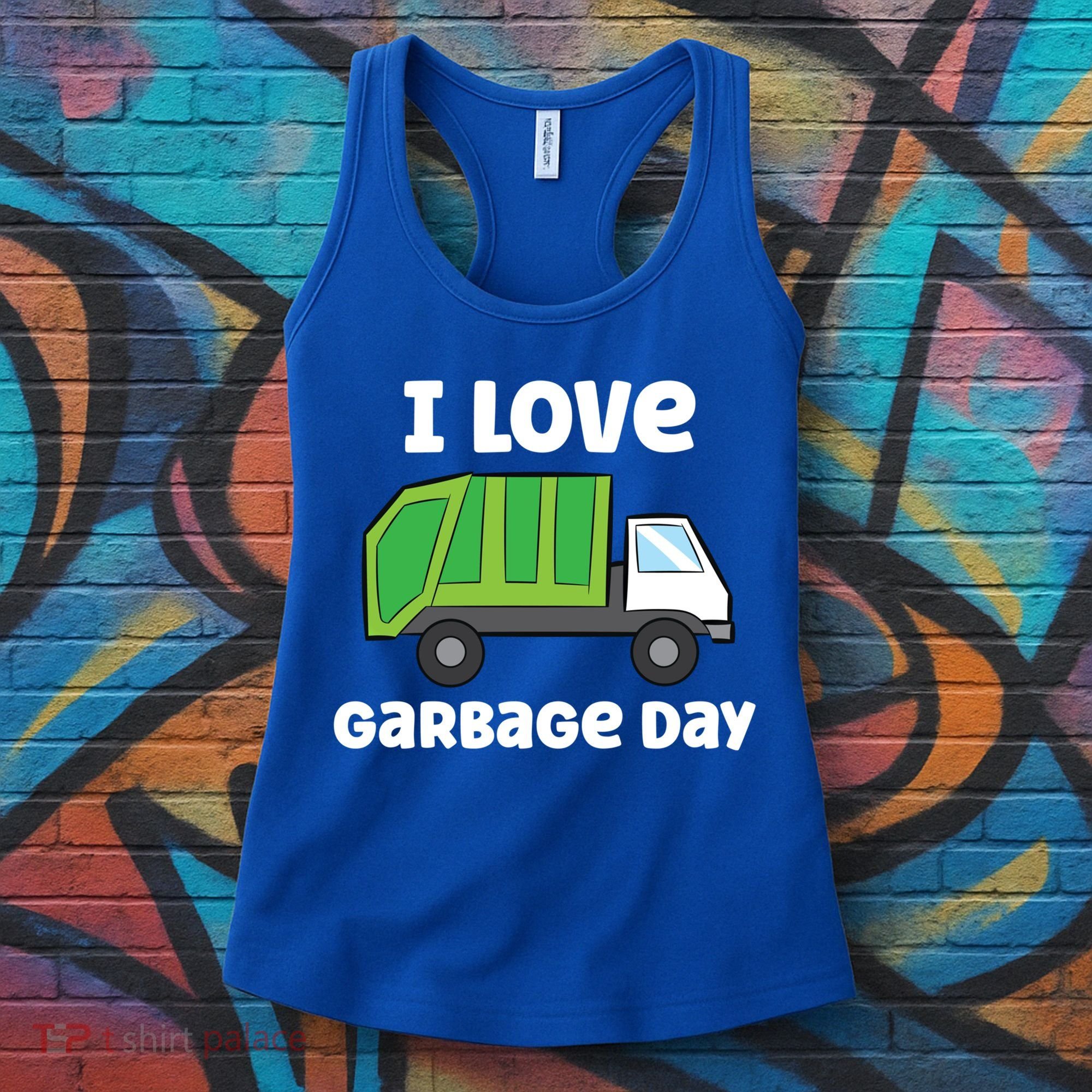 I Love Garbage Day Garbage Truck Gift Women's Tank Top