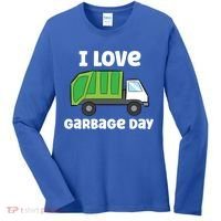 I Love Garbage Day Garbage Truck Gift Women's Long Sleeve Shirt thumb 0