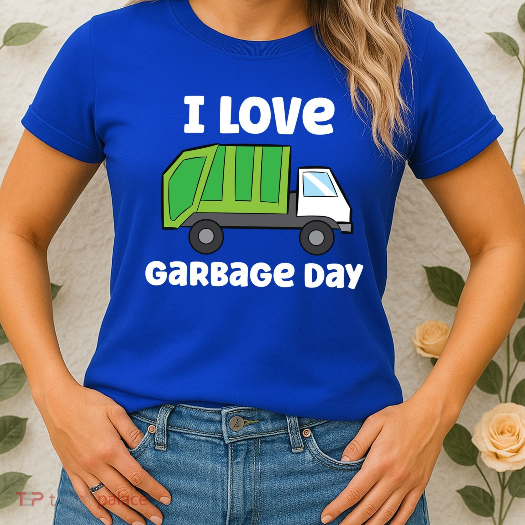 I Love Garbage Day Garbage Truck Gift Women's T-Shirt