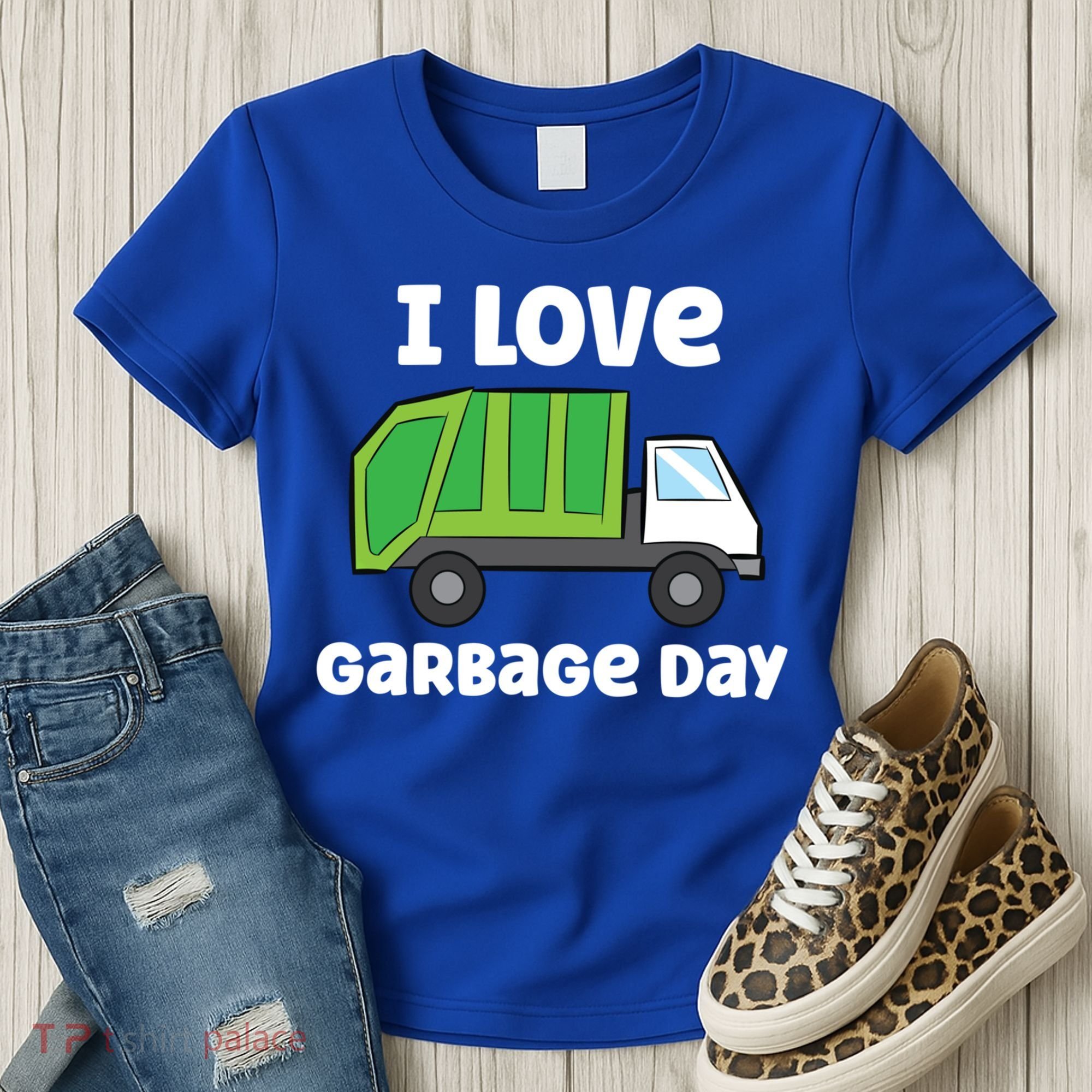 I Love Garbage Day Garbage Truck Gift Women's T-Shirt