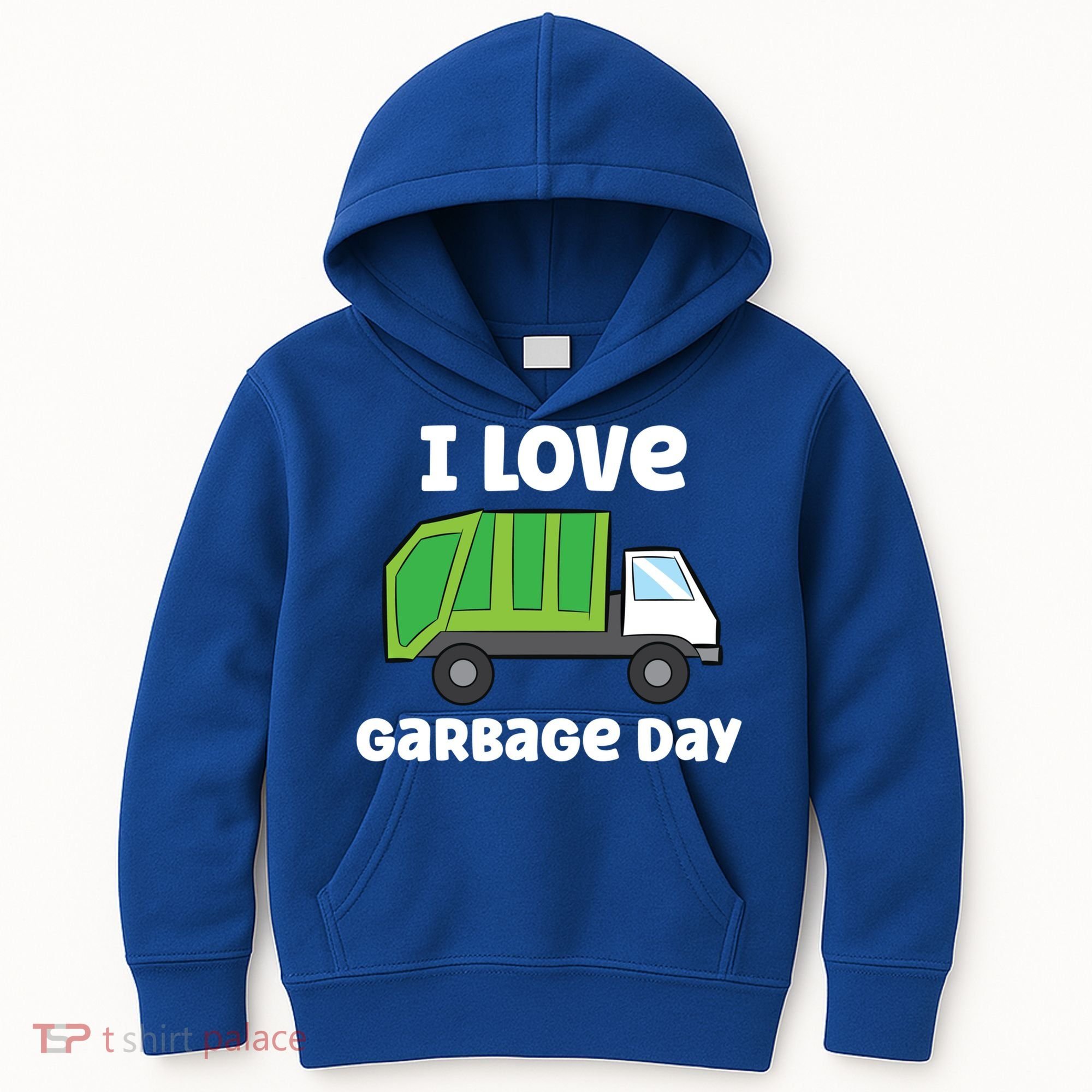 I Love Garbage Day Garbage Truck Gift Kids Hoodie