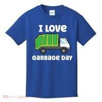 I Love Garbage Day Garbage Truck Gift Kids T-Shirt thumb 0