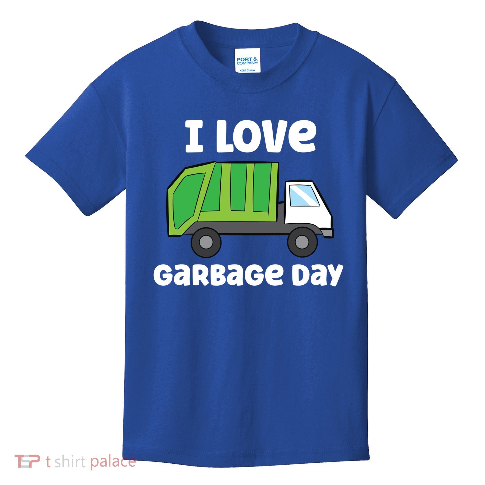 I Love Garbage Day Garbage Truck Gift Kids T-Shirt
