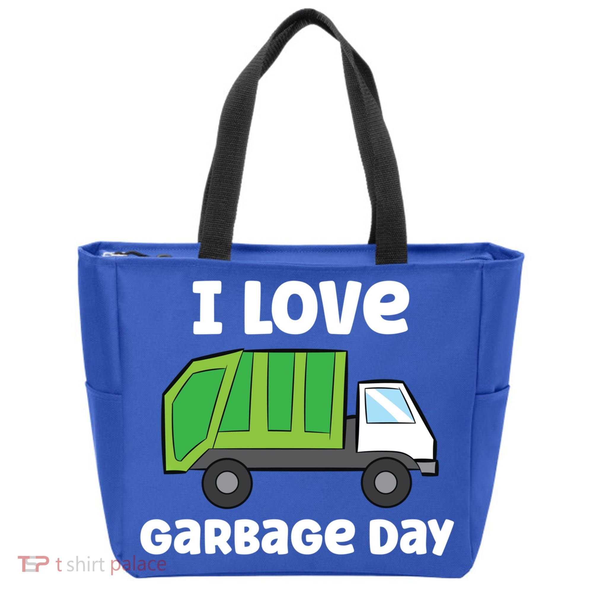 I Love Garbage Day Garbage Truck Gift Tote Bag