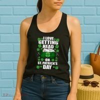 I Love Getting Head On St Patrick's Day Funny Holiday Women's Tank Top thumb 2