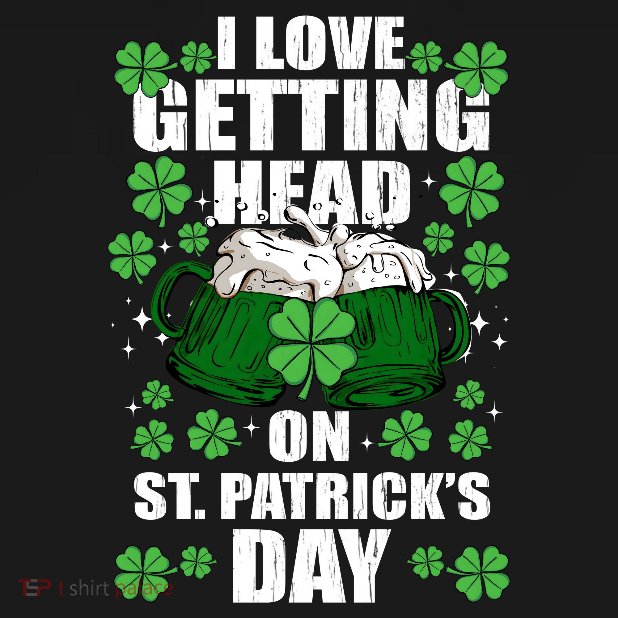 I Love Getting Head On St Patrick's Day Funny Holiday Tank Top