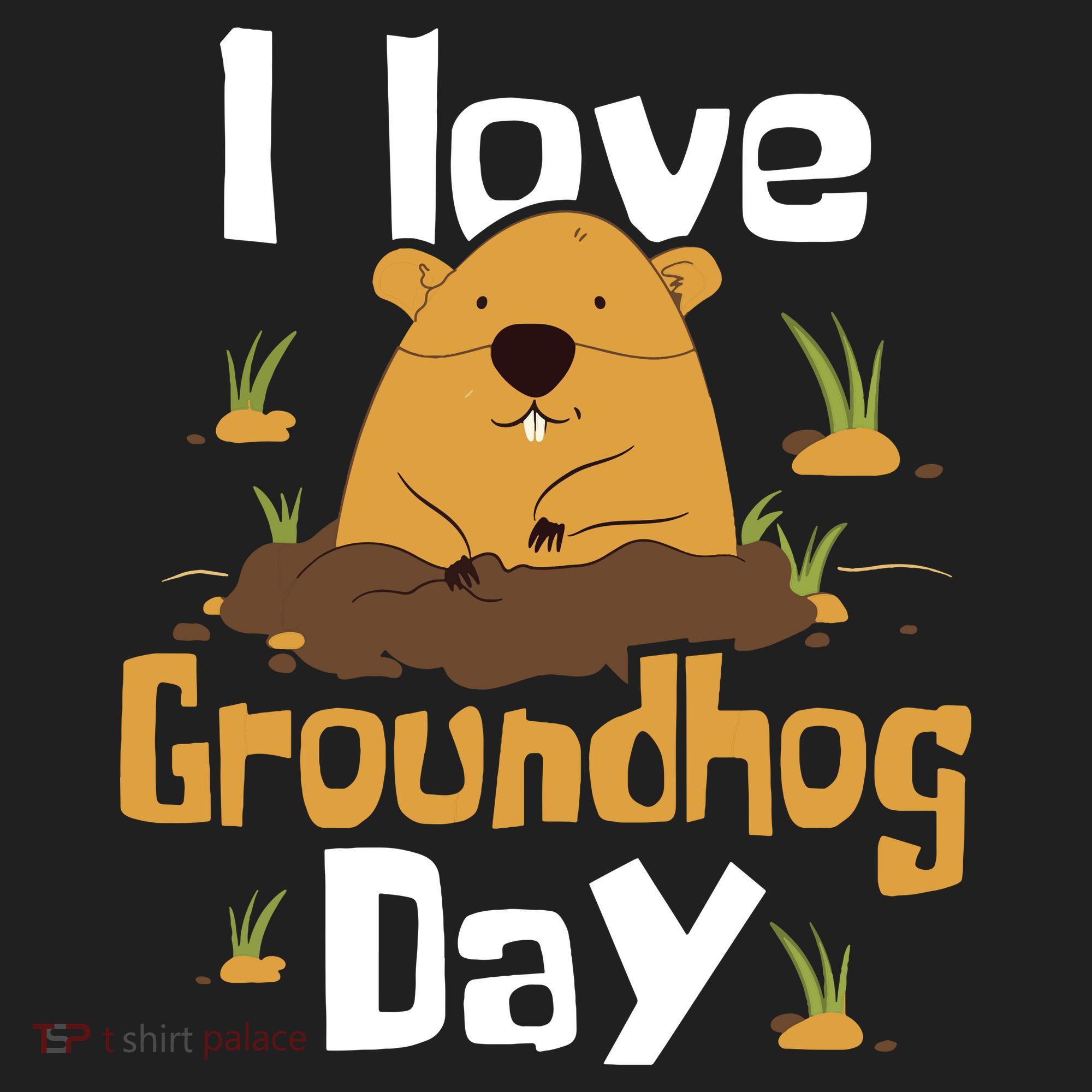I Love Groundhog Day Funny Woodchuck Groundhog Day Women's Sweatshirt