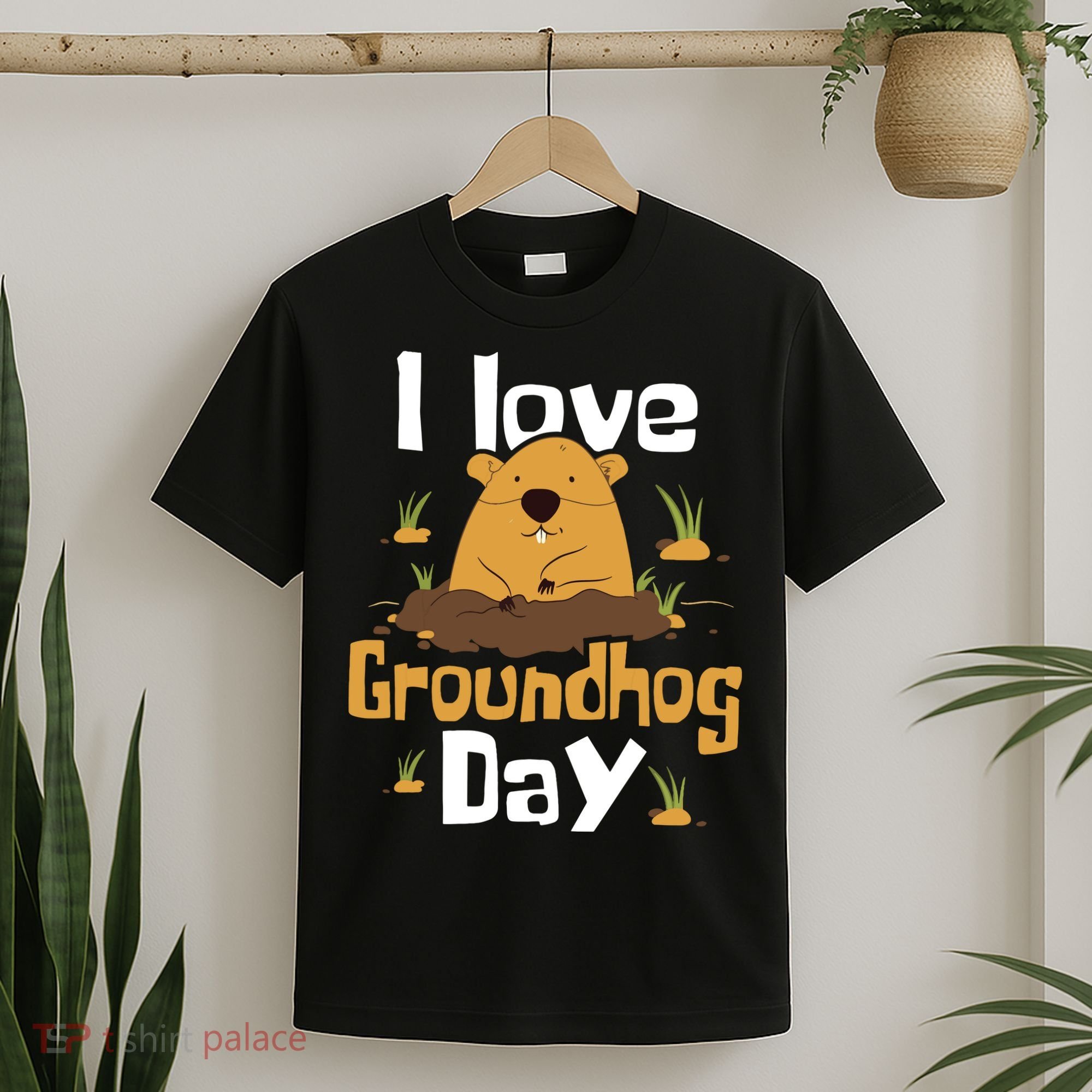 I Love Groundhog Day Funny Woodchuck Groundhog Day T-Shirt