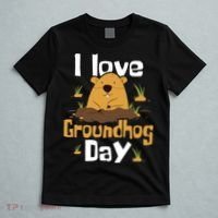 I Love Groundhog Day Funny Woodchuck Groundhog Day T-Shirt thumb 5