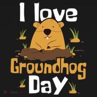I Love Groundhog Day Funny Woodchuck Groundhog Day Women's Hoodie thumb 2