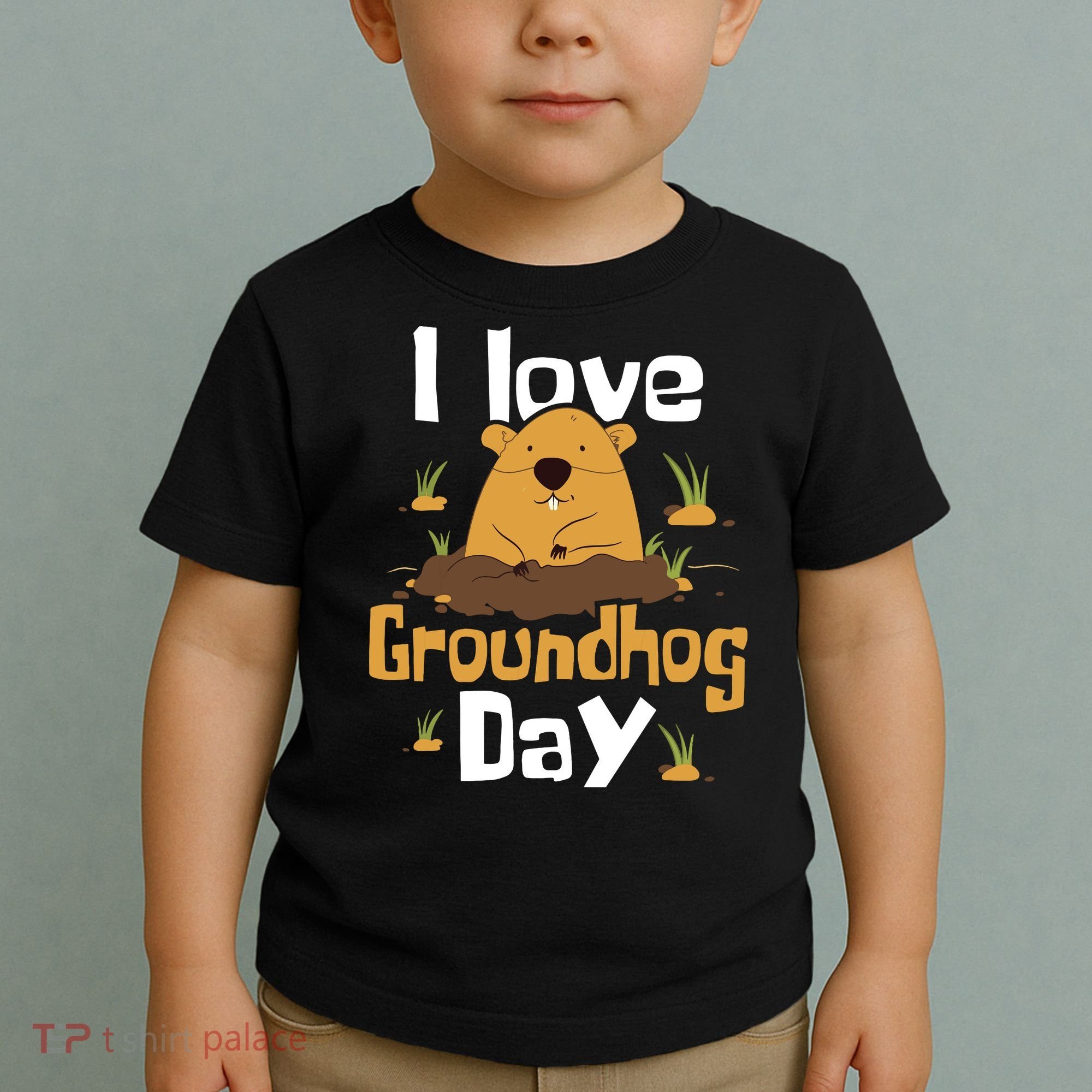I Love Groundhog Day Funny Woodchuck Groundhog Day Toddler T-Shirt