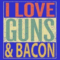 I Love Guns And Bacon Funny Gun Lover Gift Women's Tank Top thumb 5