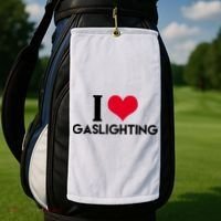 I Love Gaslighting Golf Towel thumb 2