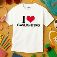 I Love Gaslighting Kids T-Shirt thumb 3