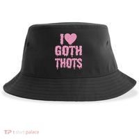 I Love Goth Thots Sustainable Bucket Hat thumb 0
