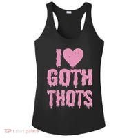 I Love Goth Thots Ladies PosiCharge Competitor Racerback Tank thumb 0
