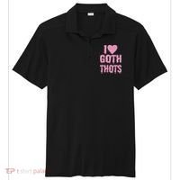 I Love Goth Thots Sport-Tek Posi-UV Pro Polo thumb 0