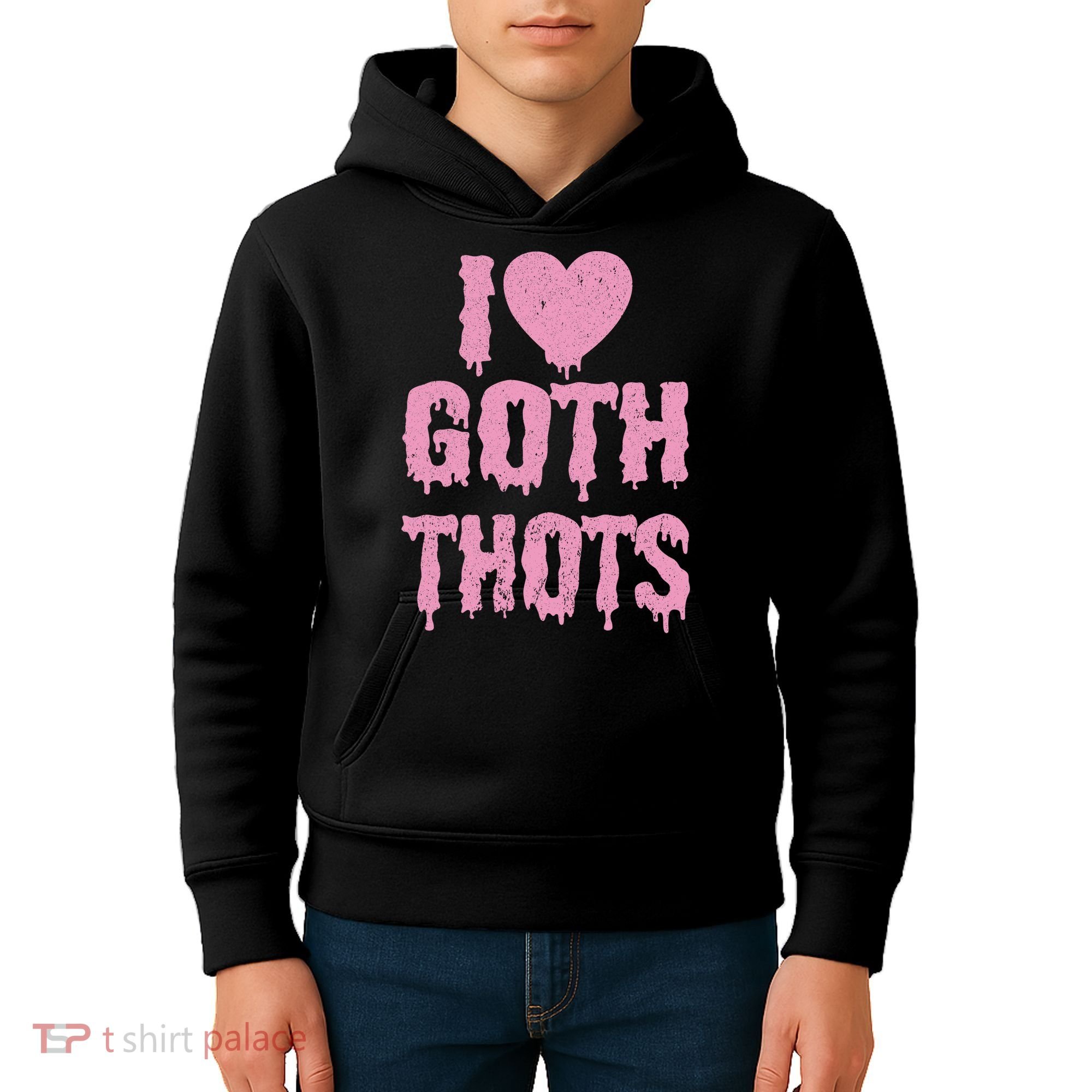 I Love Goth Thots Kids Hoodie