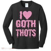 I Love Goth Thots Kids Long Sleeve Shirt thumb 0