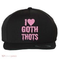 I Love Goth Thots Wool Snapback Cap thumb 0