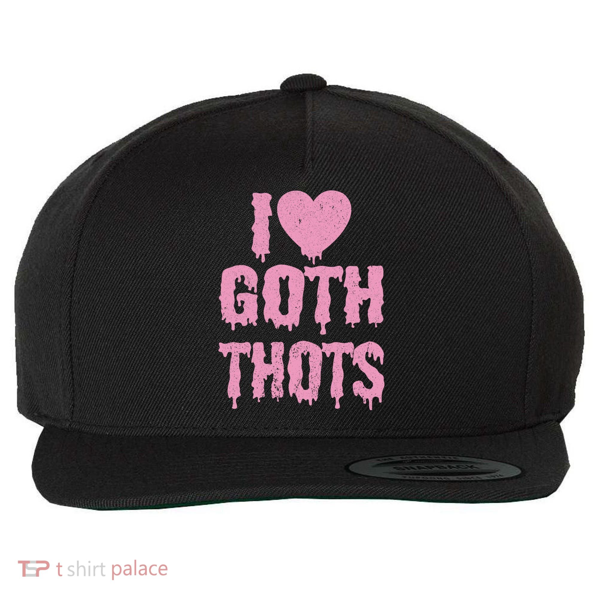 I Love Goth Thots Wool Snapback Cap