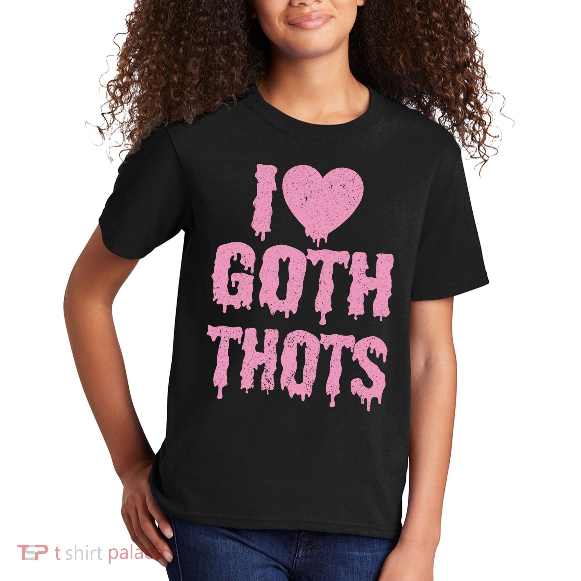 I Love Goth Thots Kids T-Shirt