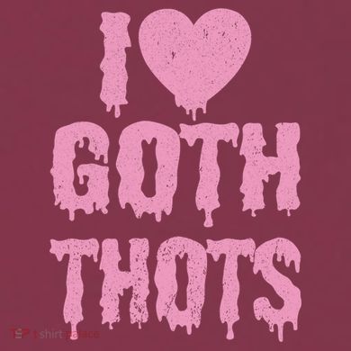 I Love Goth Thots 16oz Travel Tumbler