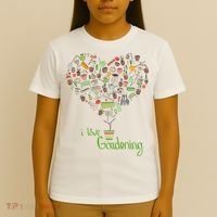 I Love Gardening Potted Bush Of Gardening T-Shirt thumb 4