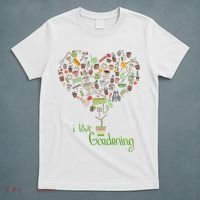 I Love Gardening Potted Bush Of Gardening T-Shirt thumb 5
