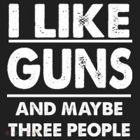 I Like Guns And Maybe Three People Beanie thumb 2