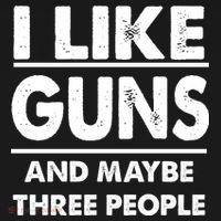 I Like Guns And Maybe Three People Coaster thumb 2