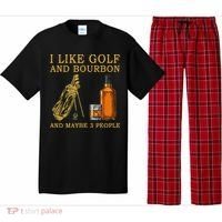 I Like Golf And Bourbon And Maybe 3 People Funny Golf Pajama Set thumb 0