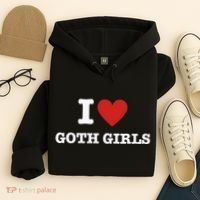 I Love Goth Hoodie thumb 4