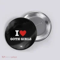 I Love Goth Button thumb 0