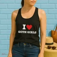 I Love Goth Women's Tank Top thumb 2