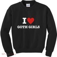 I Love Goth Kids Sweatshirt thumb 0