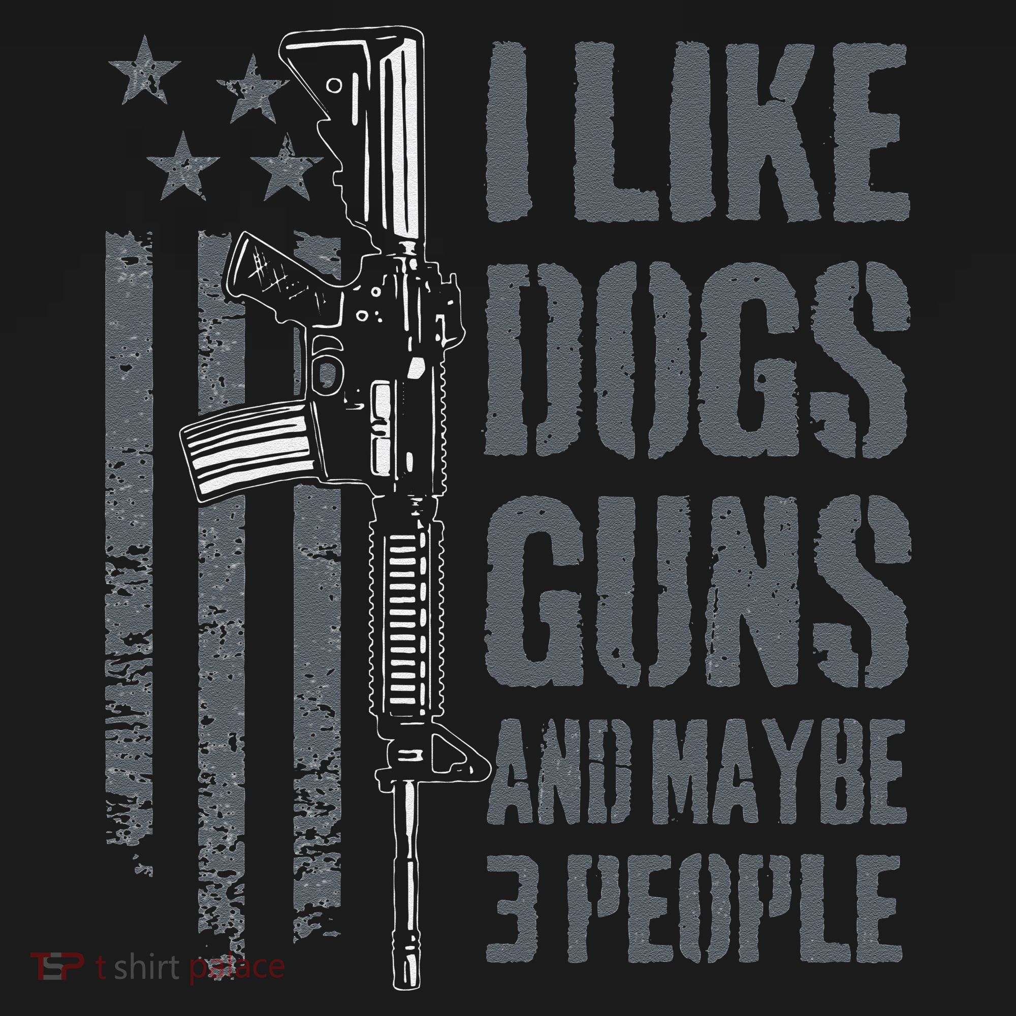 I Like Guns Dogs And Maybe 3 People Funny Dog Lover Gun Women's Hoodie