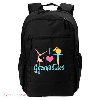 I Love Gymnastics TShirt Backpack
