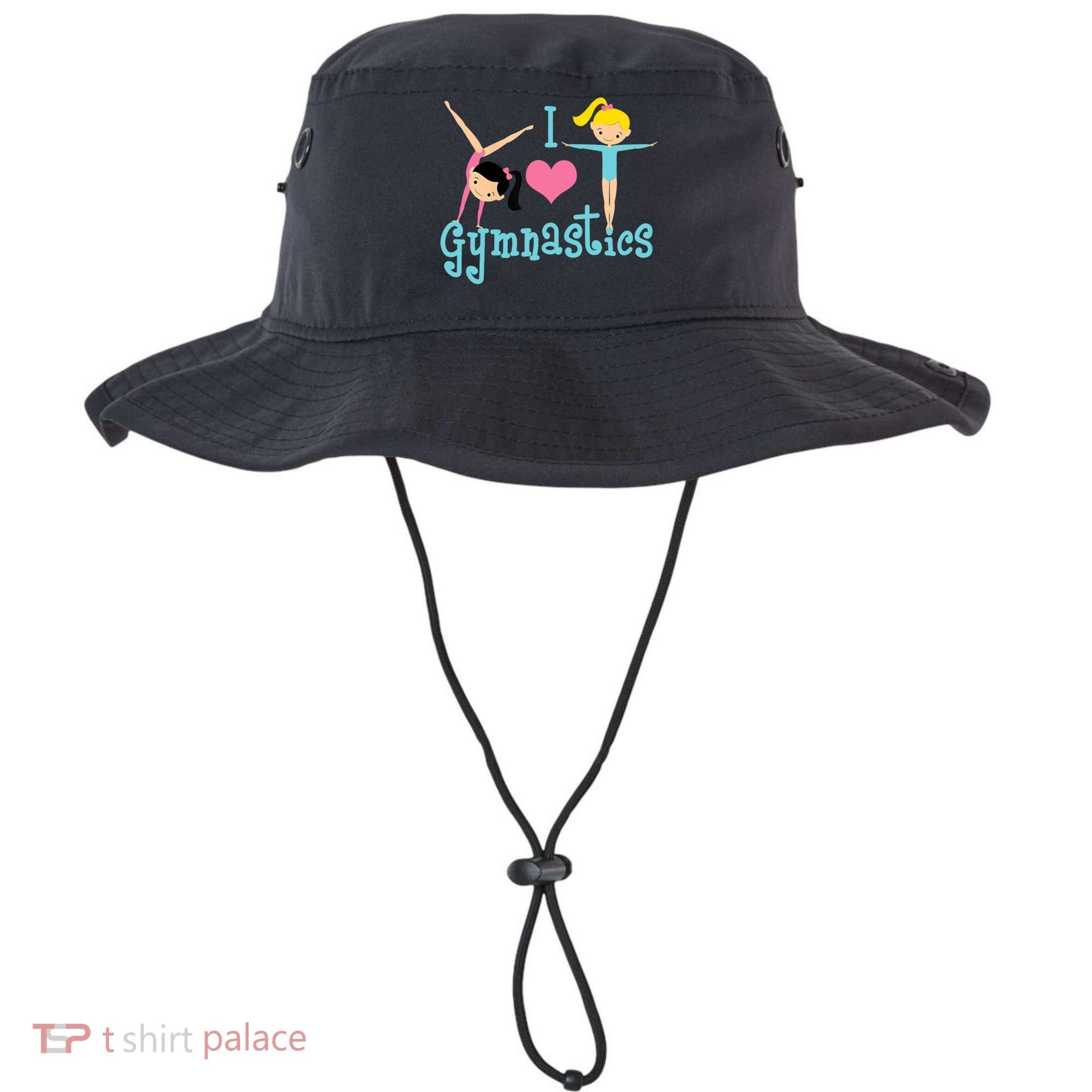 I Love Gymnastics TShirt Bucket Hat